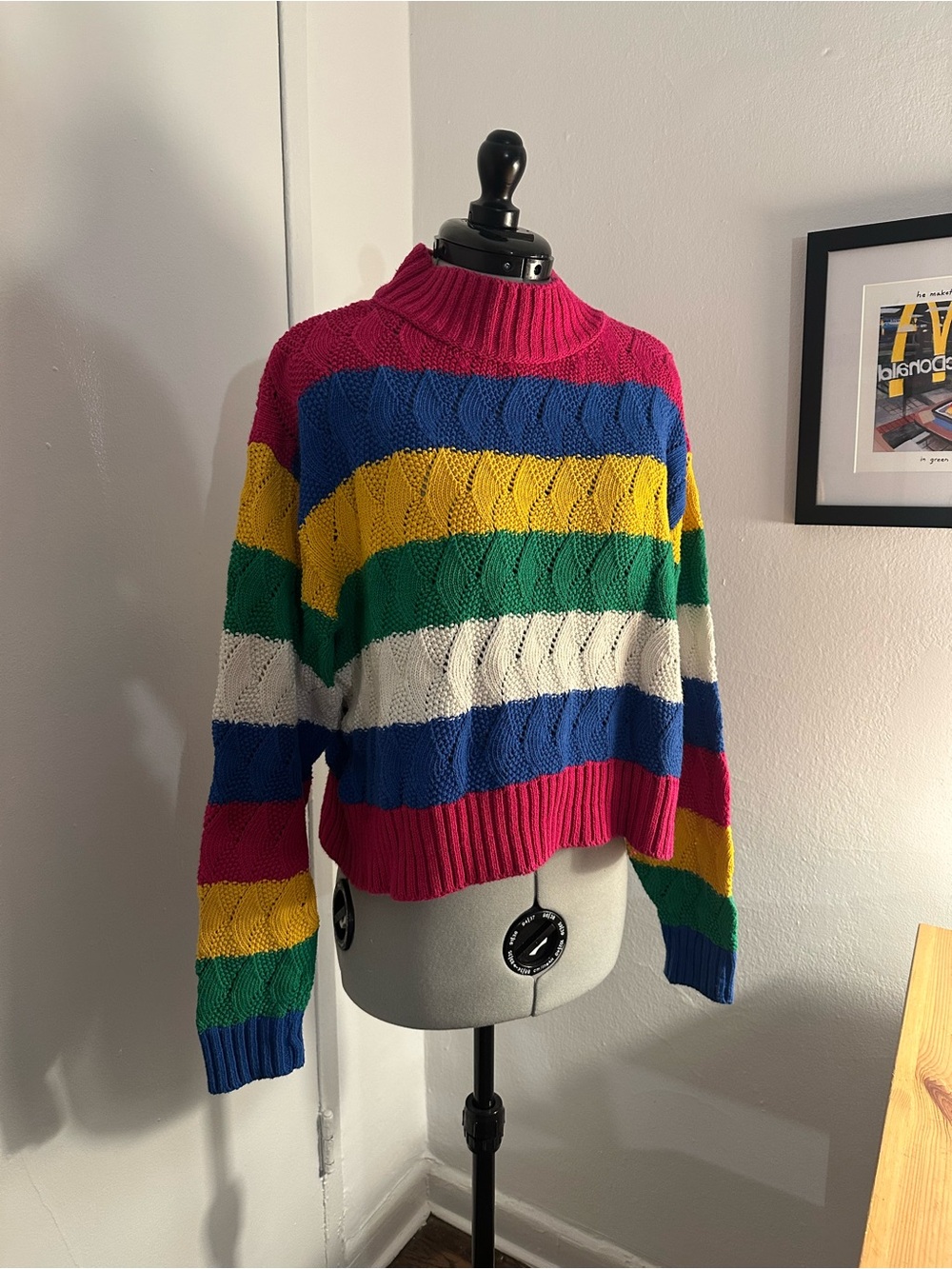 Multicolor Striped Knit Sweater - Women